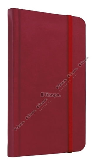 Notes Saturn červený - čtverečkovaný