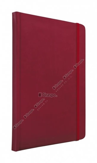 Notes Saturn červený - čtverečkovaný A5