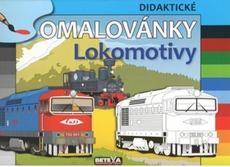 Lokomotivy - didaktické omalovánky