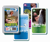 Kvarteto S jakubem na rybách společenská hra karty v plastové krabičce