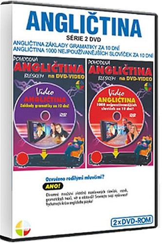 Angličtina 1000 slov za 10 dní + základy gramatiky za 10 dní - sada 2DVD
