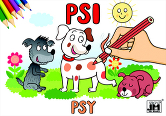 Psi - omalovánka