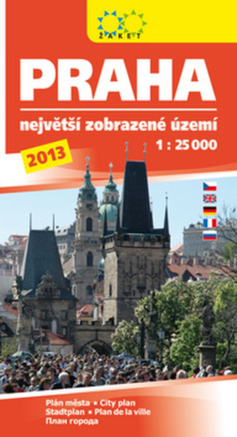 Praha 1:25 000 /2013/ Největší zobrazené území