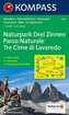 Kompass Karte Naturpark Drei Zinnen. Parco Naturale Tre Cime de Lavaredo