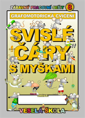 Svislé čáry s myškami (grafomotorická cvičení)