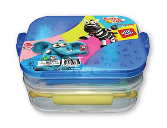 Modelína/Plastelína NARA 7ks modelín 10ks vykrajovátek s doplňky v plastovém boxu 17x13x6cm Modelína/Plastelína NARA 7ks modelín 10ks vykrajovátek s doplňky v plastovém boxu 17x13x6cm