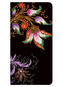 Diář 2015 - Floral Cascade Ebony slim (12-měsíční horizontal Week-at-a-Time)