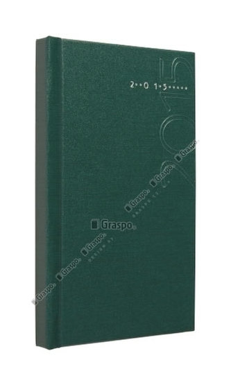 Diář 2014 - Kronos zelený - matný kapesní