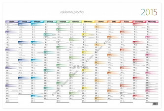 Kalendář 2015 - Mapový plakát barevný nástěnný
