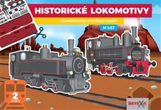 Historické lokomotívy - Jednoduché vystrihovačky