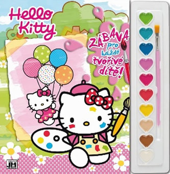 Hello Kitty omalovánka s vodovkami