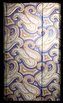 Zápisník s magnetickou chlopňou 100x180 mm modrý so zlatostrieborným ornamentom