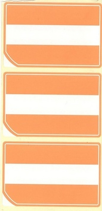 Akční ETIKETA 66 x 43, oranžová