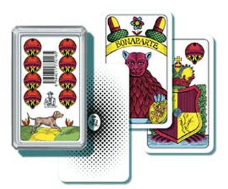 Jednohlavý mariáš - plastová krabička. - háčik