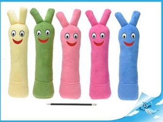 Bludišťák plyšový 30cm žlutý