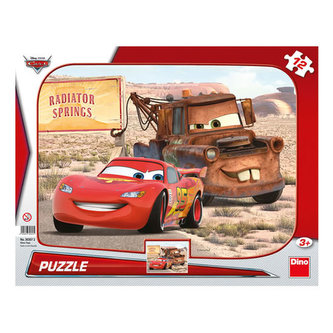 Autá: Blesk & Burák - puzzle 12 dielikov