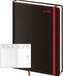 Diář 2016 - Black Red A5 denní s poutkem na propisku