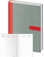 Diář 2016 - Bora A5 denní - šedá/červená