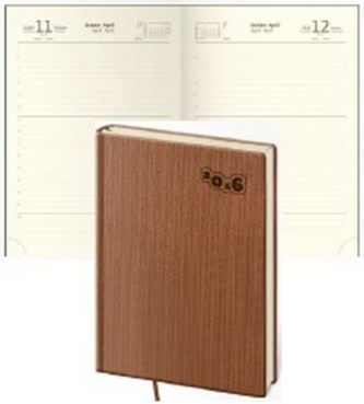 Diář 2016 - Manchester A5 denní - hnědá