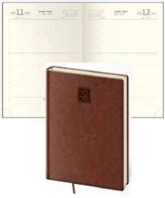 Diář 2016 - Nebrasca A5 denní - anglická červená