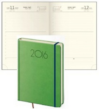 Diář 2016 - New Praga A5 denní - zelená