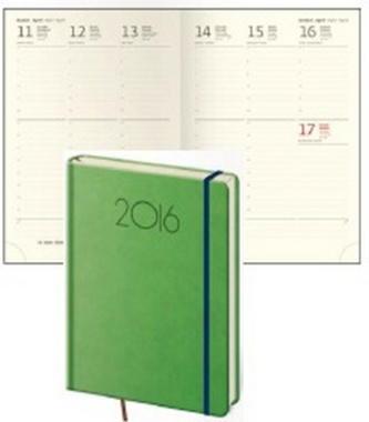 Diář 2016 - New Praga A5 týdenní - zelená