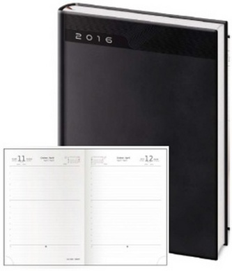 Diář 2016 - Print A5 denní - černá