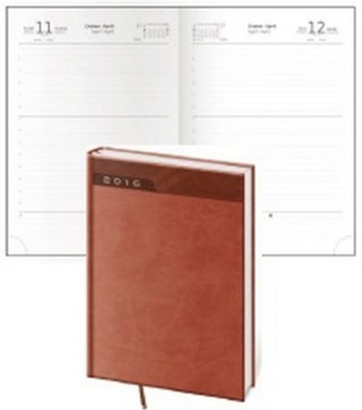 Diář 2016 - Print A5 denní - anglická červená