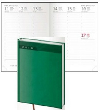 Diář 2016 - Print A5 týdenní - zelená