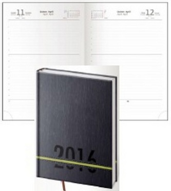 Diář 2016 - Strips A5 denní - zelená