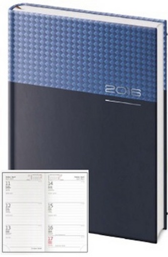 Diář 2016 - Square kapesní týdenní - modrá