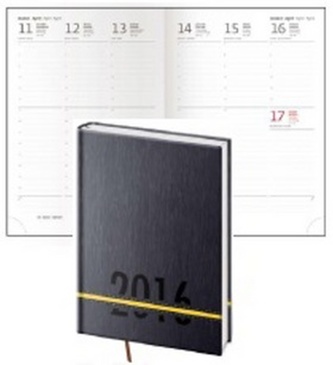 Diář 2016 - Strips A5 týdenní - žlutá