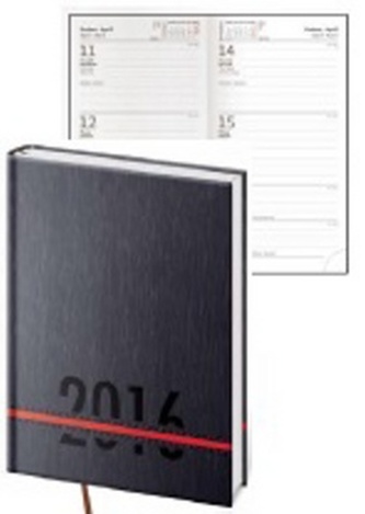 Diář 2016 - Strips kapesní týdenní - červená