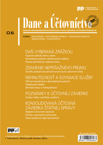 Dane a Účtovníctvo 6/2014