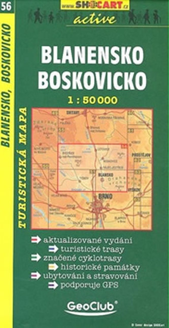 SC 056 Blanensko, Boskovicko 1:50 000
