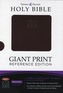 NKJV, Reference Bible, Giant Print, Leathersoft, Burgundy, Red Letter Edition