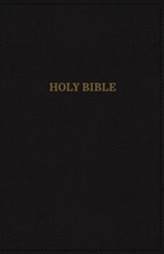 KJV, Deluxe Reference Bible, Giant Print, Leathersoft, Black, Indexed, Red Letter Edition, Comfort Print