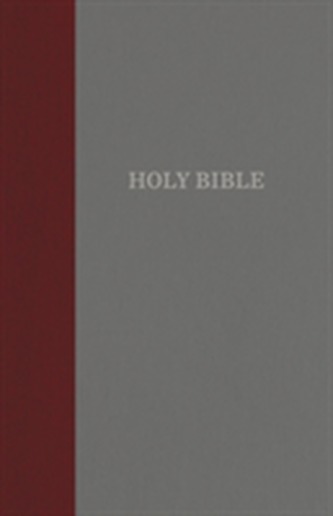 KJV, Thinline Reference Bible, Cloth over Board, Burgundy/Gray, Red Letter Edition, Comfort Print