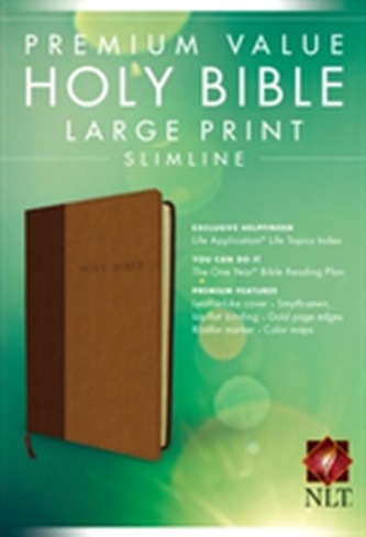 Premium Value Large Print Slimline Bible-NLT