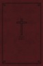 KJV, Reference Bible, Personal Size Giant Print, Imitation Leather, Burgundy, Red Letter Edition, Comfort Print