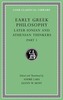 Early Greek Philosophy, Volume VI