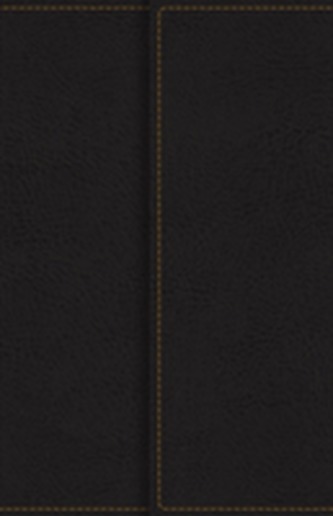 KJV, Reference Bible, Compact, Large Print, Snapflap Leather-Look, Black, Red Letter Edition, Comfort Print