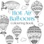 The Hot Air Balloons Colouring Book
