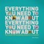 Everything You Need to Know About Everything You Need to Know About