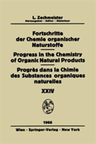 Fortschritte Der Chemie Organischer Naturstoffe / Progress in the Chemistry of Organic Natural Products / Progres Dans L