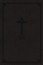KJV, Reference Bible, Compact, Large Print, Imitation Leather, Black, Red Letter Edition, Comfort Print
