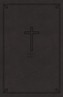 NKJV, Value Thinline Bible, Large Print, Imitation Leather, Black, Red Letter Edition, Comfort Print