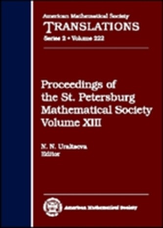 Proceedings of the St. Petersburg Mathematical Society, Volume 13