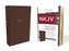 NKJV, Reference Bible, Personal Size Giant Print, Leathersoft, Brown, Red Letter Edition, Comfort Print