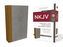 NKJV, Reference Bible, Personal Size Giant Print, Cloth over Board, Tan/Gray, Red Letter Edition, Comfort Print
